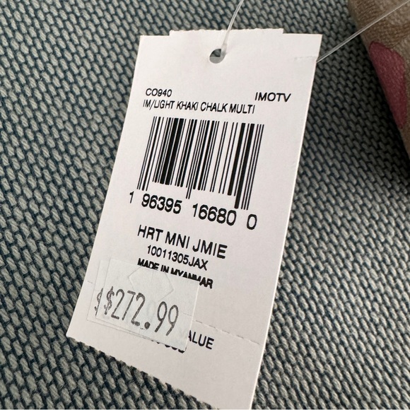 NWT Coach Mini Jamie Camera Bag In Signature Canvas With Heart Print CO940 - Picture 7 of 8